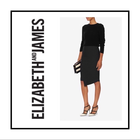 Elizabeth and James Dresses & Skirts - ELIZABETH & JAMES ASYMMETRICAL PENCIL SKIRT
